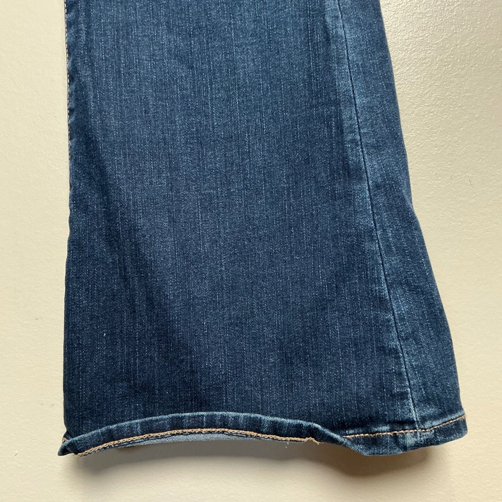 American Eagle Curvy Highest Rise Flare Jeans Women's 8 Dark Wash Denim - Picture 2 of 9